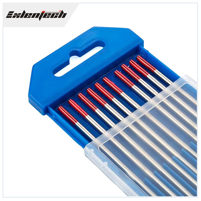 वेल्ड मशाल के लिए OEM TIG वेल्डिंग रॉड रेड टंगस्टन इलेक्ट्रोड WP 2.4mmx175mm