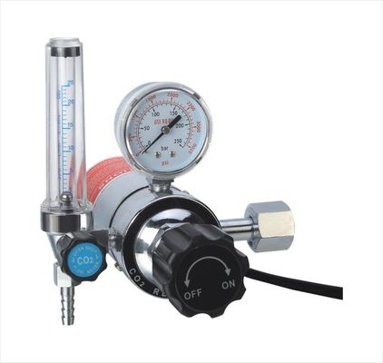 क्रोम प्लेटेड बोनट वेल्डिंग मशीन स्पेयर पार्ट्स CO2 रेगुलेटर विथ हीटर 36v